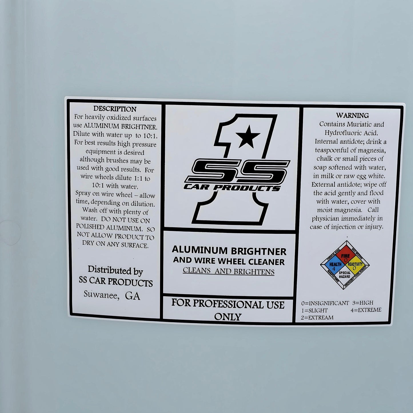 Aluminum Brightener & Wire Wheel Cleaner Ready to Use