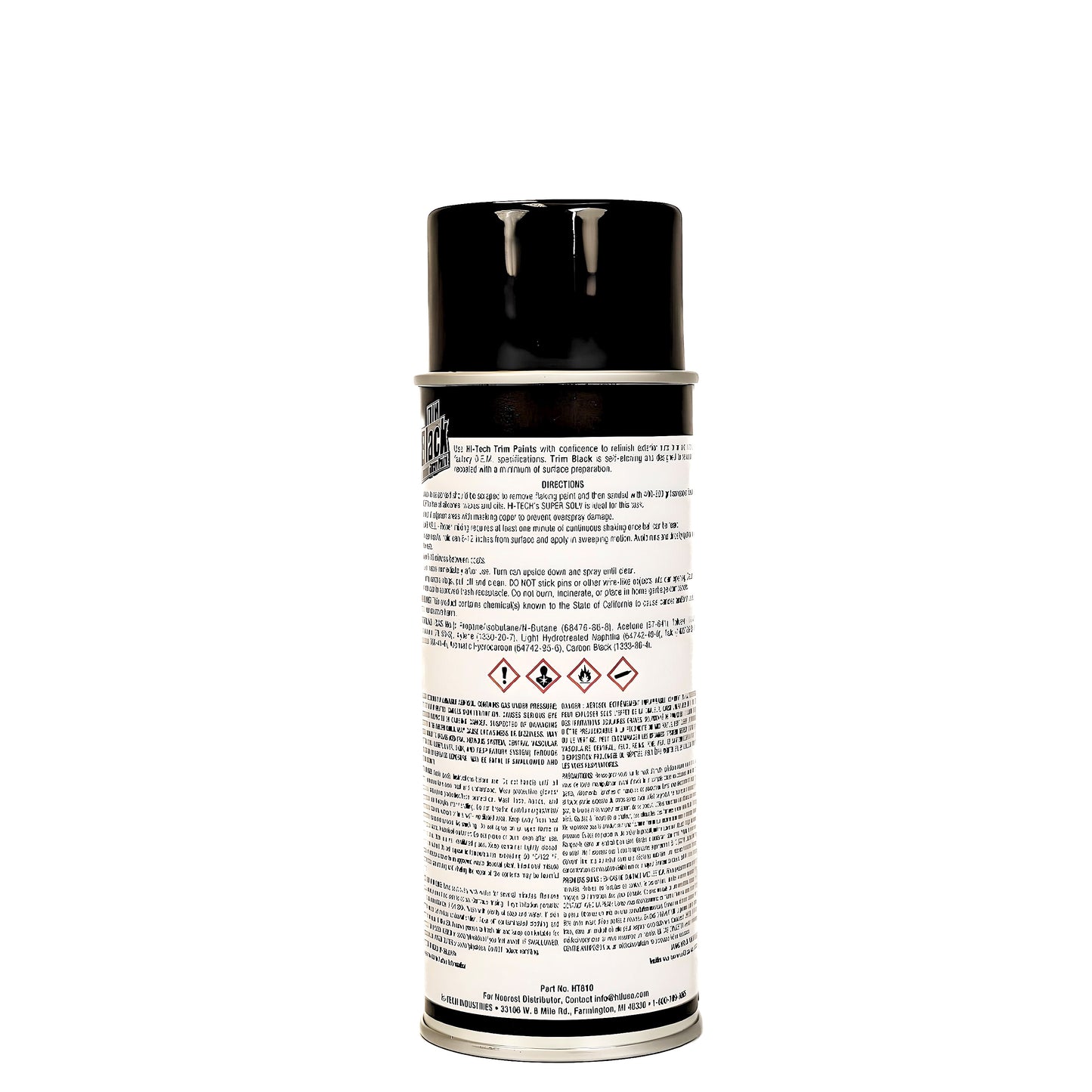 Hi-Tech Industries Trim Black Enamel Spray Paint
